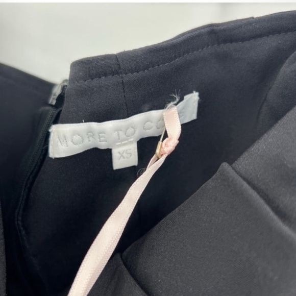 NWT MORE TO COME Sophia Strapless Midi Dress in Black NWT Size XS - Picture 3 of 5